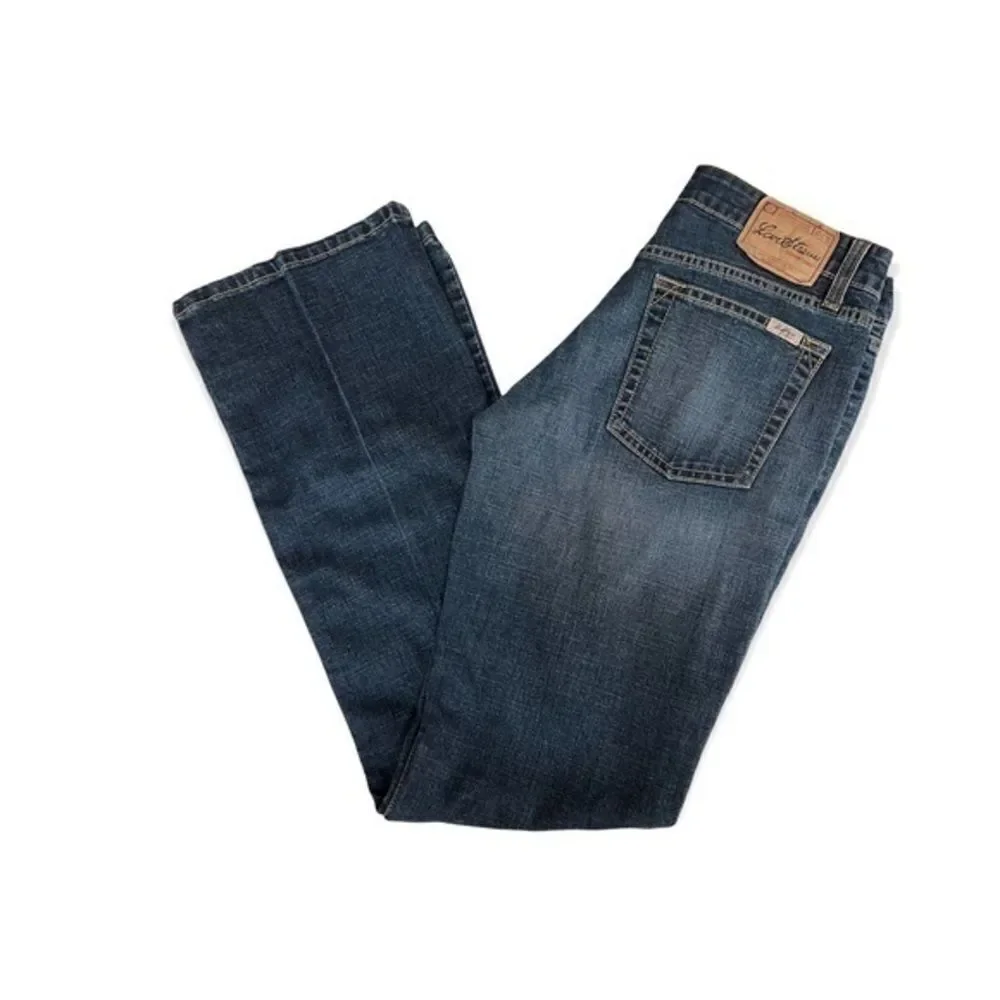 LEVI'S STRAUSS Signature Juniors Stretch Low Rise Bootcut Denim Blue Jeans-Sz 7M